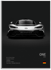 Namly Design Plakat – Luksus svart og hvit sportsbil