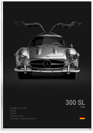 Namly Design Plakat 300 SL 1954 Svart