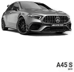 Namly Design Plakat – Luksus svart og hvit sportsbil A45 S