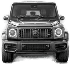 Namly Design Plakat – Luksus svart og hvit sportsbil G63 2018