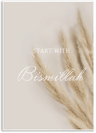 Namly Design Plakat - START WITH Bismillah