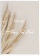 Namly Design Plakat - END WITH Alhamdulillah