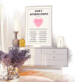 Namly Design Plakat – Daily Affirmations for Self Love