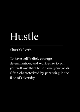 Namly Design Plakat – Hustle