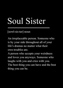 Namly Design Soul Sister Plakat