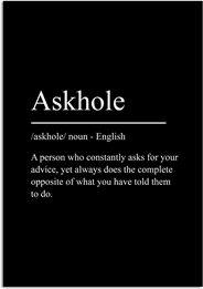 Namly Design Plakat – Askhole