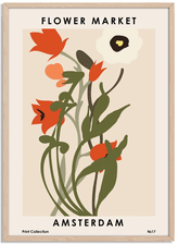 Flower Market Amsterdam Plakat Namly Design