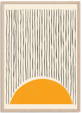 Namly Design Minimalistisk Solnedgang Plakat