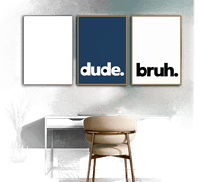 Namly Design Plakater - Bro, Dude, Bruh