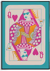 Namly Design Queen of Hearts Spillkortplakat