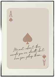 Namly Design Motiverende Spar Ess Plakat