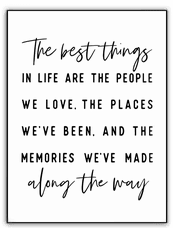 Namly Design De beste tingene i livet plakat