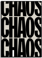 Namly Design Chaos typografi veggplakat