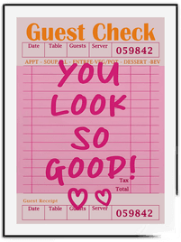 Namly Design You Look So Good Plakat