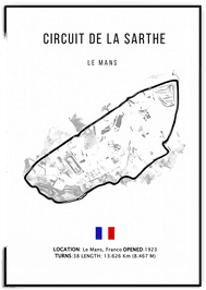 Namly Design Plakat – CIRCUIT DE LA SARTHE