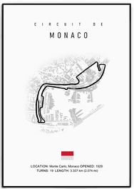 Namly Design Plakat – CIRCUIT DE MONACO