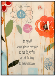 Namly Design Det er greit sitatplakat