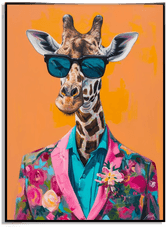 Namly Design Giraff Veggplakat