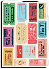 Namly Design Vintage Billett Collage Plakat