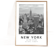New York City Skyline Plakat Namly Design