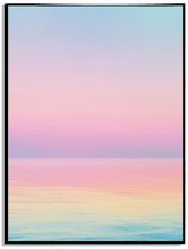 Namly Design Pastell Solnedgang Plakat