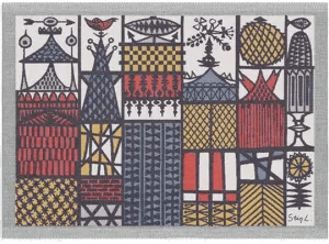 Ekelund Linneväveri Stadsdel bordbrikke 35x48 cm