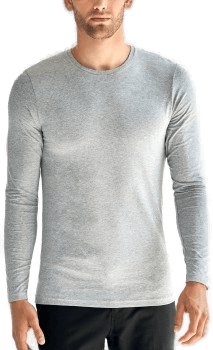 Bread & Boxers Long Sleeve Crew Neck Grå