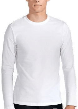 Bread & Boxers Long Sleeve T-Shirt Hvit