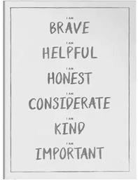 Kunskapstavlan I am poster 30x40 cm