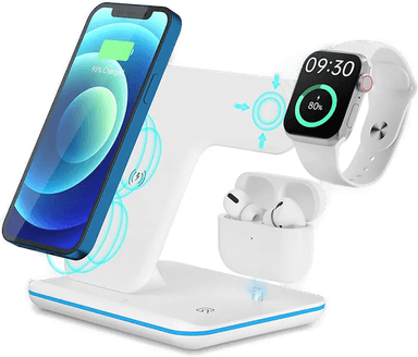 Sign 3-i-1 QC Trådløs Ladestasjon 15W