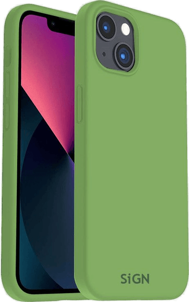 Sign Liquid Silikonetui iPhone 14 Grønn