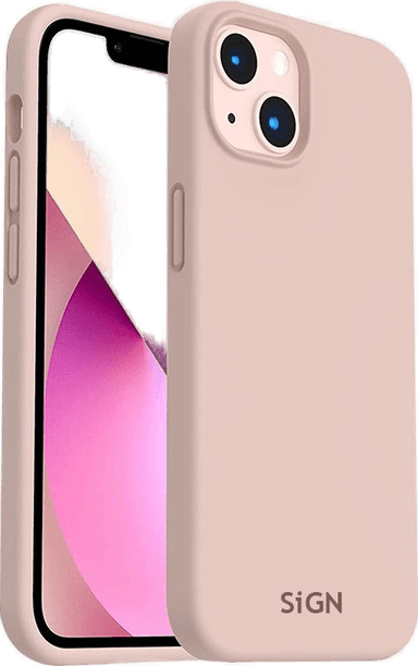 Sign Liquid Silikonetui iPhone 14 Rosa