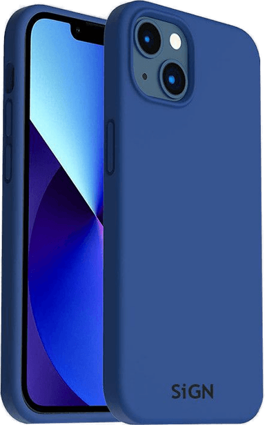 Sign Liquid Silikonetui iPhone 14 - Blå