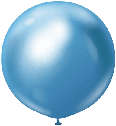 Ballongkungen Blue Chrome Ballonger - 10-pakning