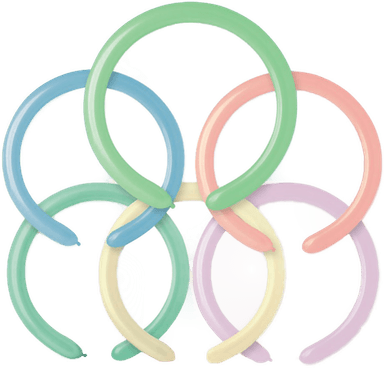 Ballongkungen Modellballonger Pastellfarger 25-pakning