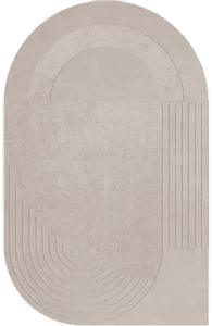 Layered Circular ullteppe 180 x 270 cm