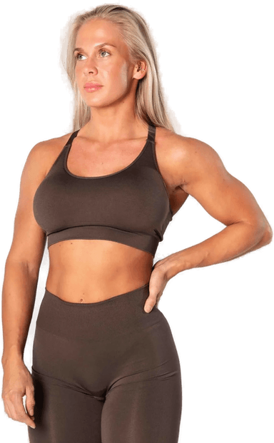 Relode Dam Prime Scrunch Top - Brun - S