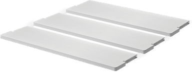 Massproductions Gridlock Shelf W800 Hvit Stained Ash