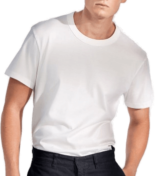 Bread & Boxers Pima Cotton Crew Neck Hvit