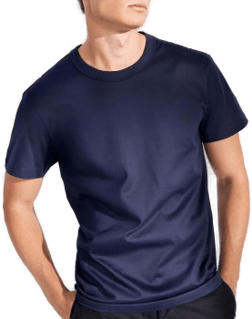 Bread & Boxers Pima Cotton Crew Neck Marine