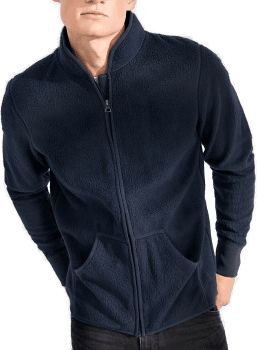 Bread & Boxers Fleece Jacket Marine