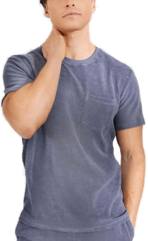 Bread & Boxers Terry T-Shirt Lysblå