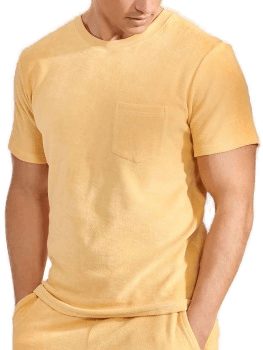 Bread & Boxers Terry T-Shirt Gul Herre