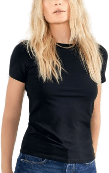 Bread & Boxers Crew Neck Slim Svart