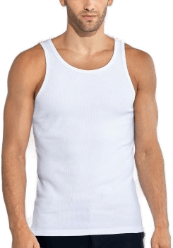 Bread & Boxers Ribbed Tank Top Hvit