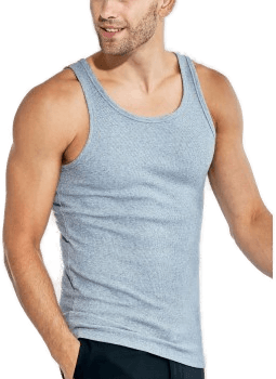 Bread & Boxers Ribbed Tank Top Grå