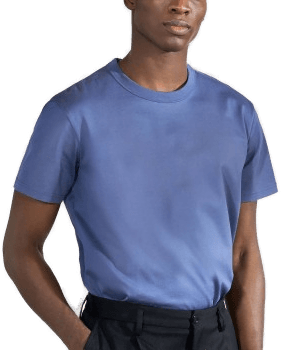 Bread & Boxers Pima Cotton Crew Neck Jeansblå