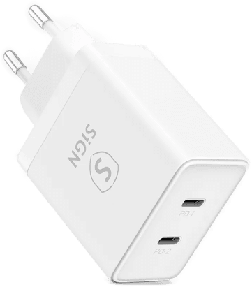 Sign Dual USB-C PD Lader 40W