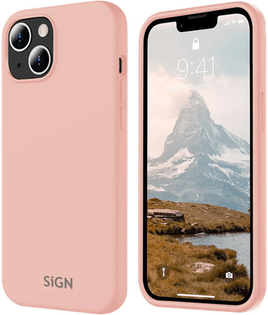 Sign Liquid Silicone Deksel iPhone 15 - Rosa