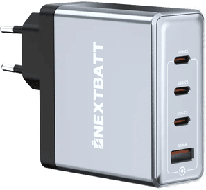 Nextbatt 100W hurtiglader 3x USB-C/1x USB-A